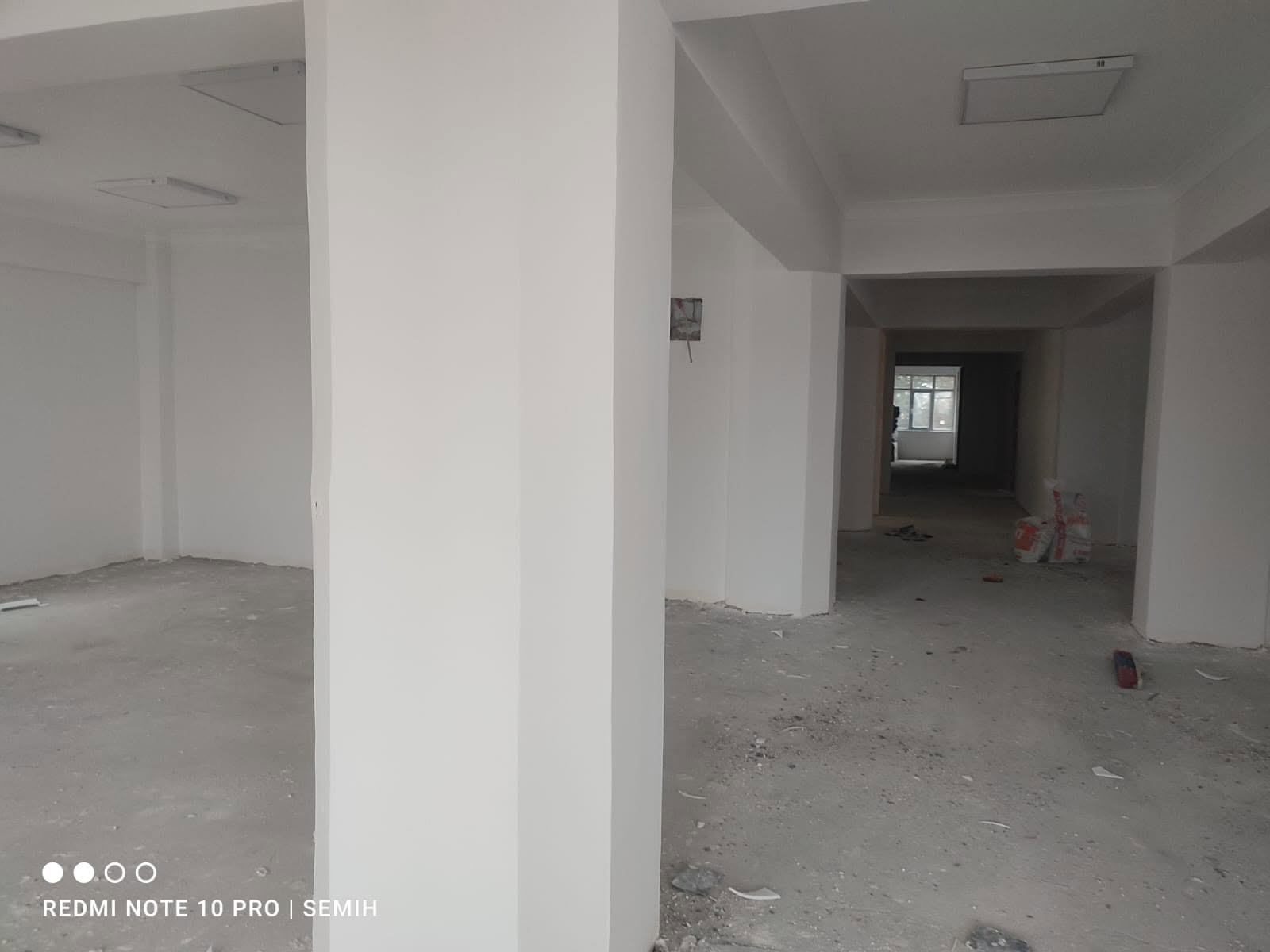 Alçı uygulaması kolon ve tavan çalışması