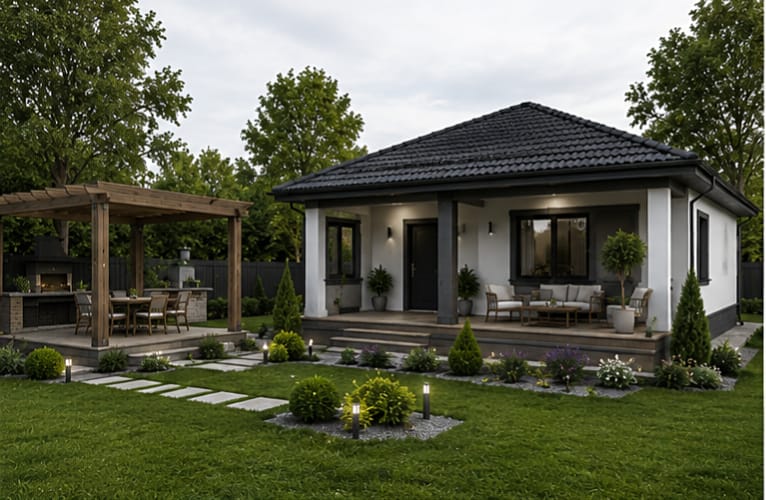Verandalı anahtar teslim ev modeli